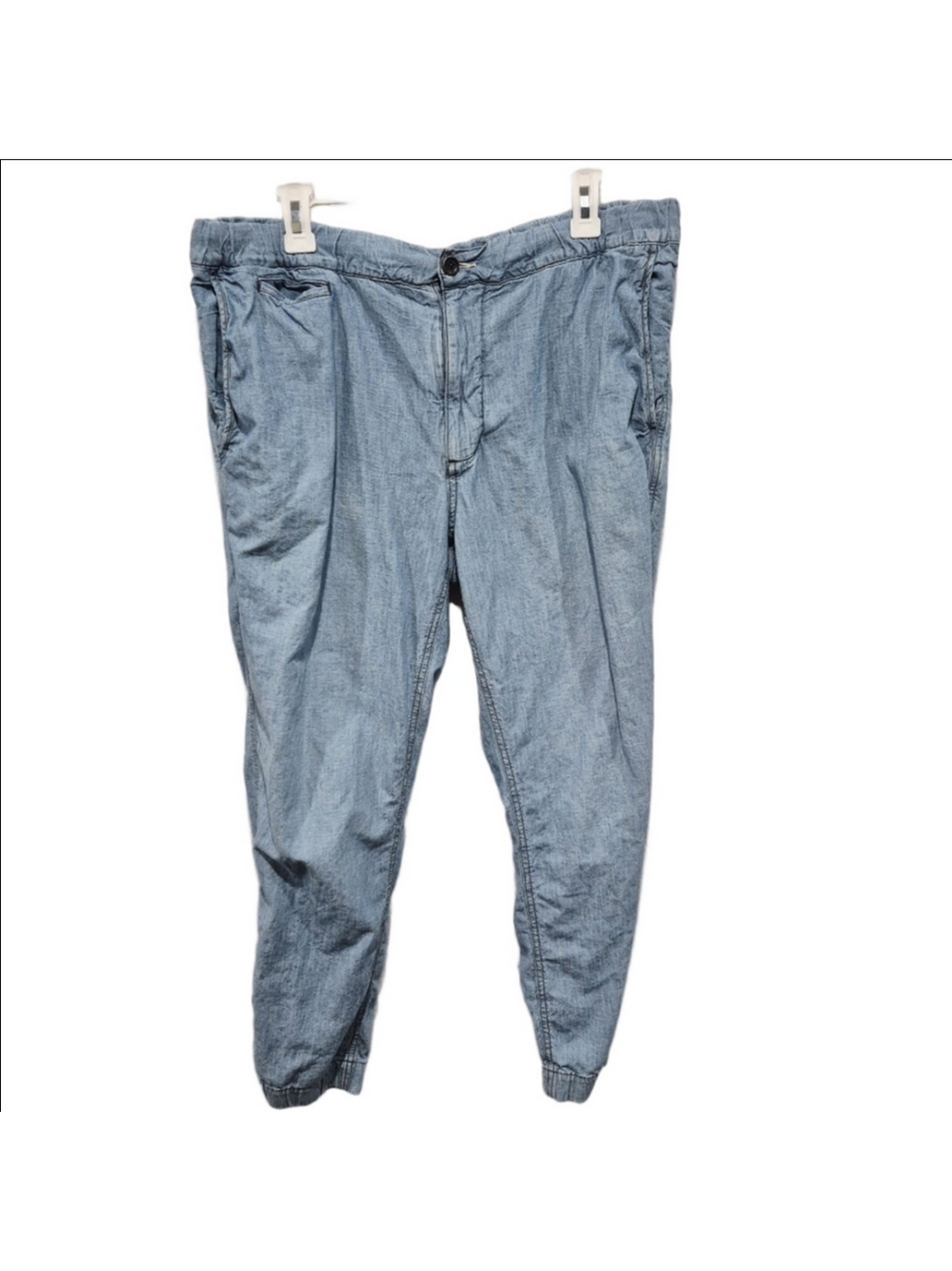 Polo Ralph Lauren Linen Light Wash Denim Casual Ankle Pants